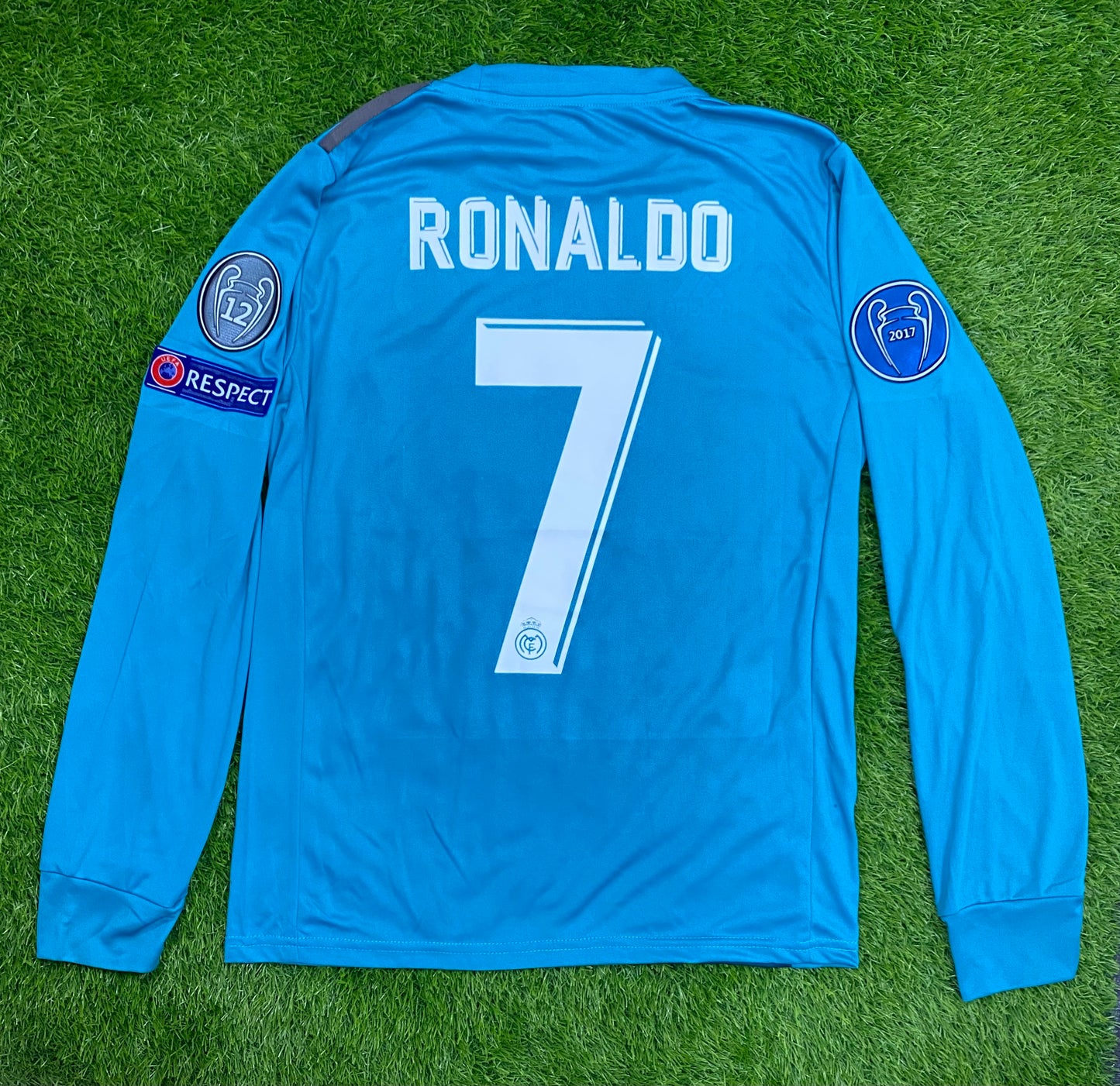 Real Madrid Ronaldo Third Shirt 17/18 Player version logos