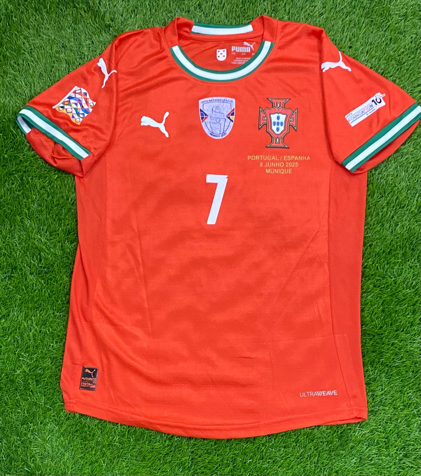 Portugal Home Ronaldo 7 25/26 player version logos