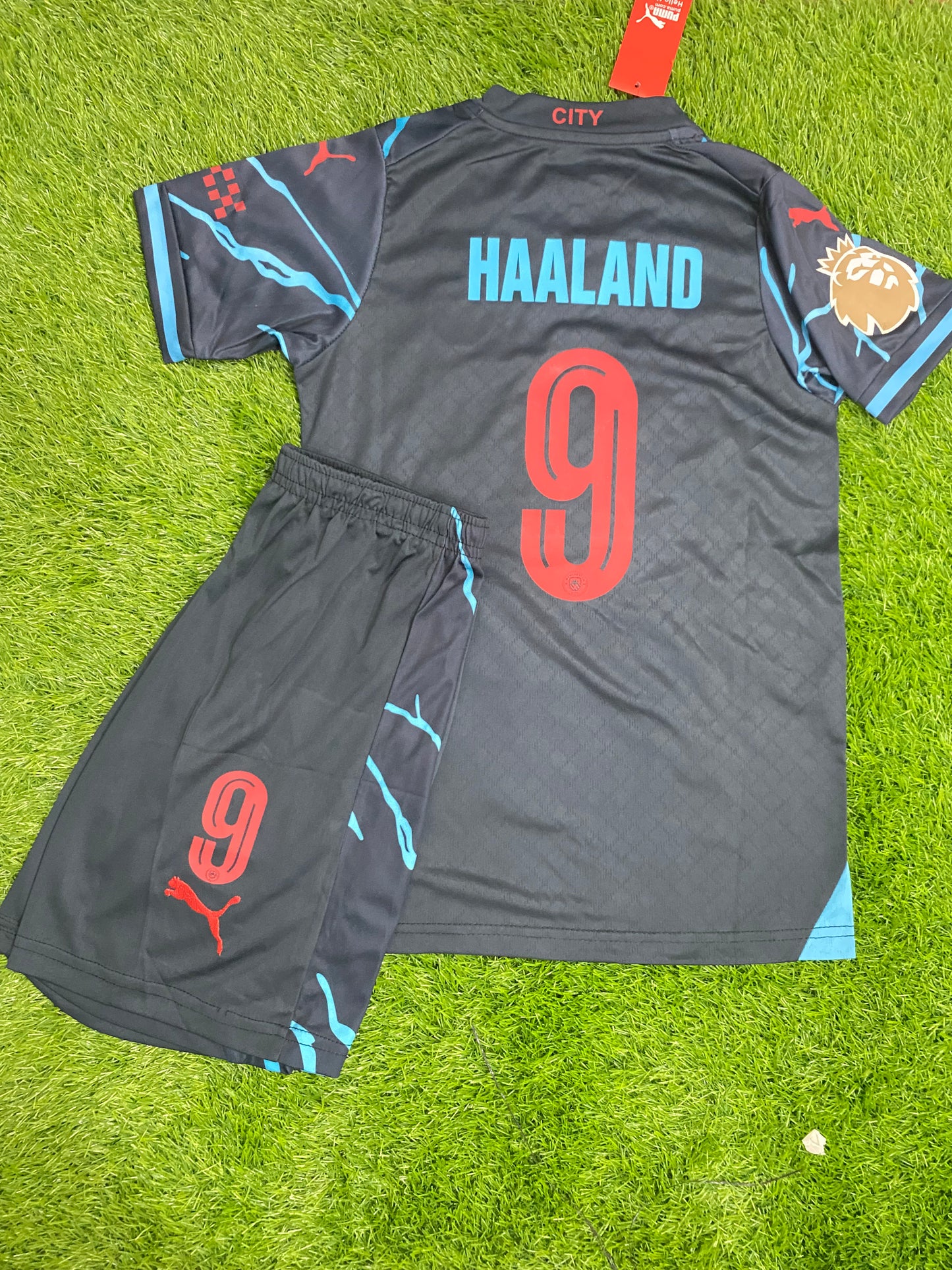 Kids Manchester City Away Kit 23/24