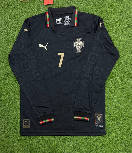Portugal black panther jersey 2026 Player version (full sleeves)