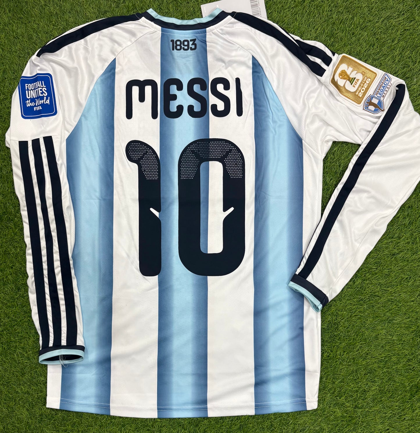 Argentina Home Worldcup 2026 Player Version Logos (full sleeves)