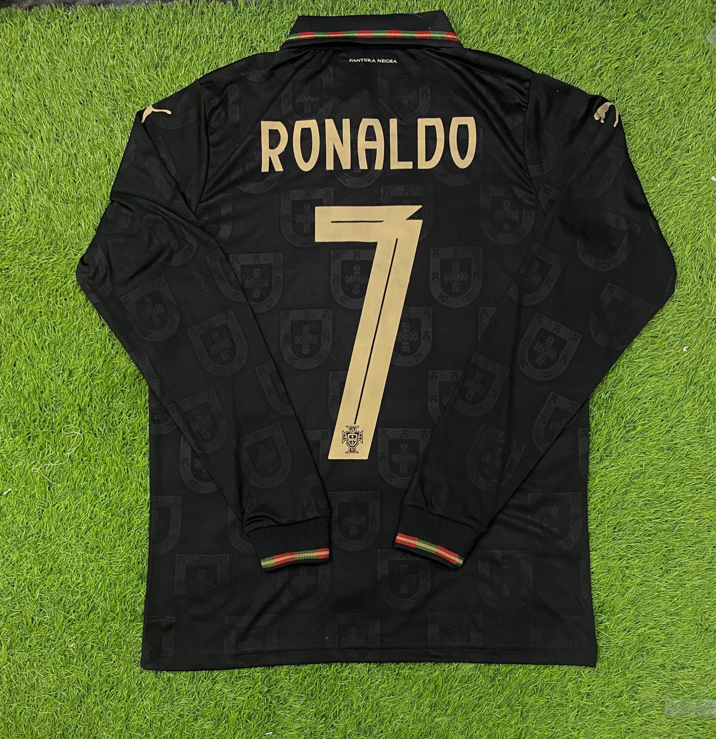Portugal black panther jersey 2026 Player version (full sleeves)