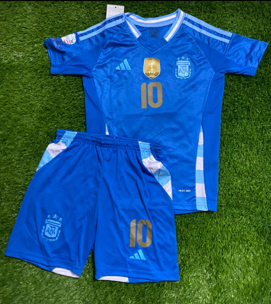 Kids Argentina Cop America Away Kit 2024