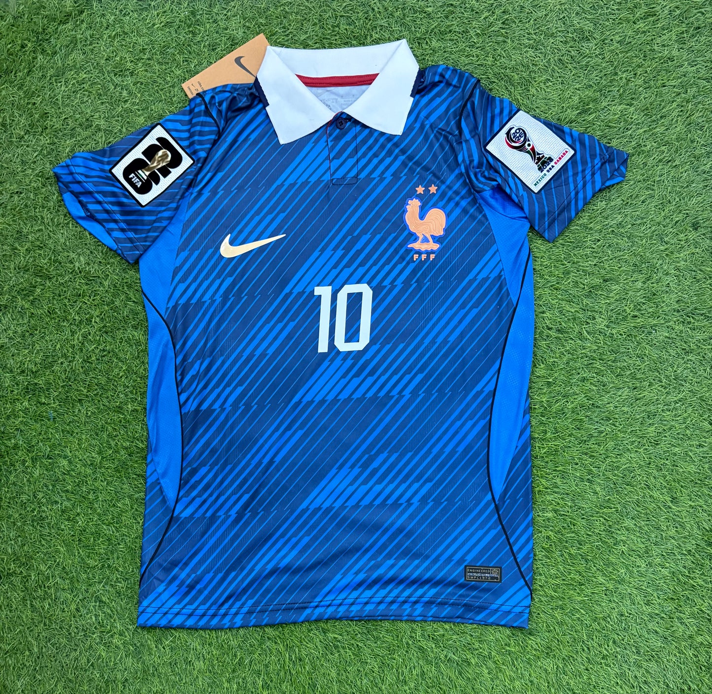 France Home Worldcup 2026 Player Version Logos (half sleeves)