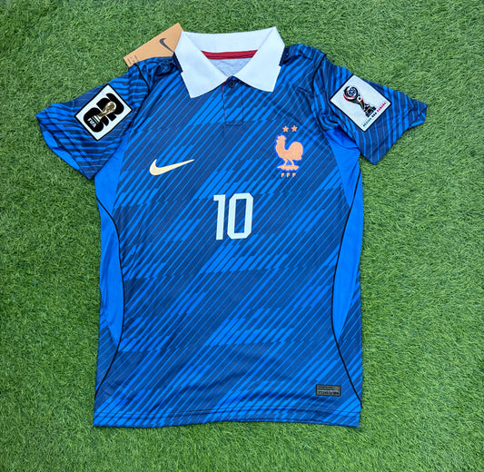 France Home Worldcup 2026 Player Version Logos (half sleeves)