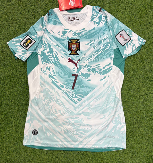 Portugal away worldcup 2026 shirt Embroidered logos (half sleeves)