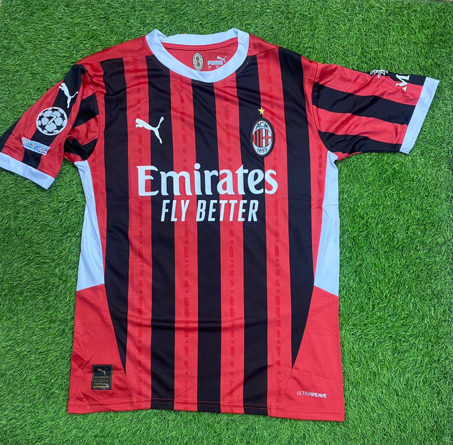 AC Milan Home Shirt 24/25 (Embroidered logos)