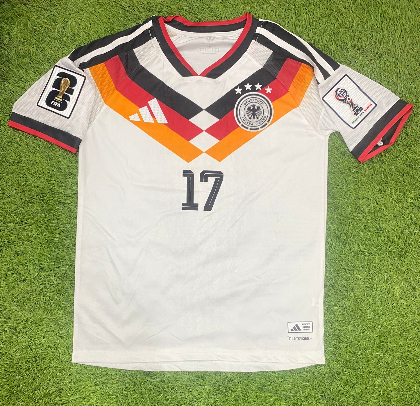 Germany Home Worldcup 2026 Player Version Logos (half sleeves)
