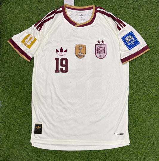 Spain Away shirt worldcup 2026 Embroidered logos