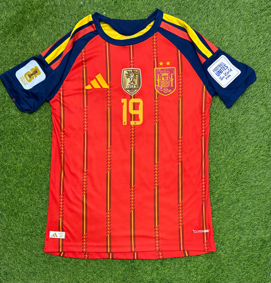 Spain Home Worldcup 2026 Player version logos (half sleeves)