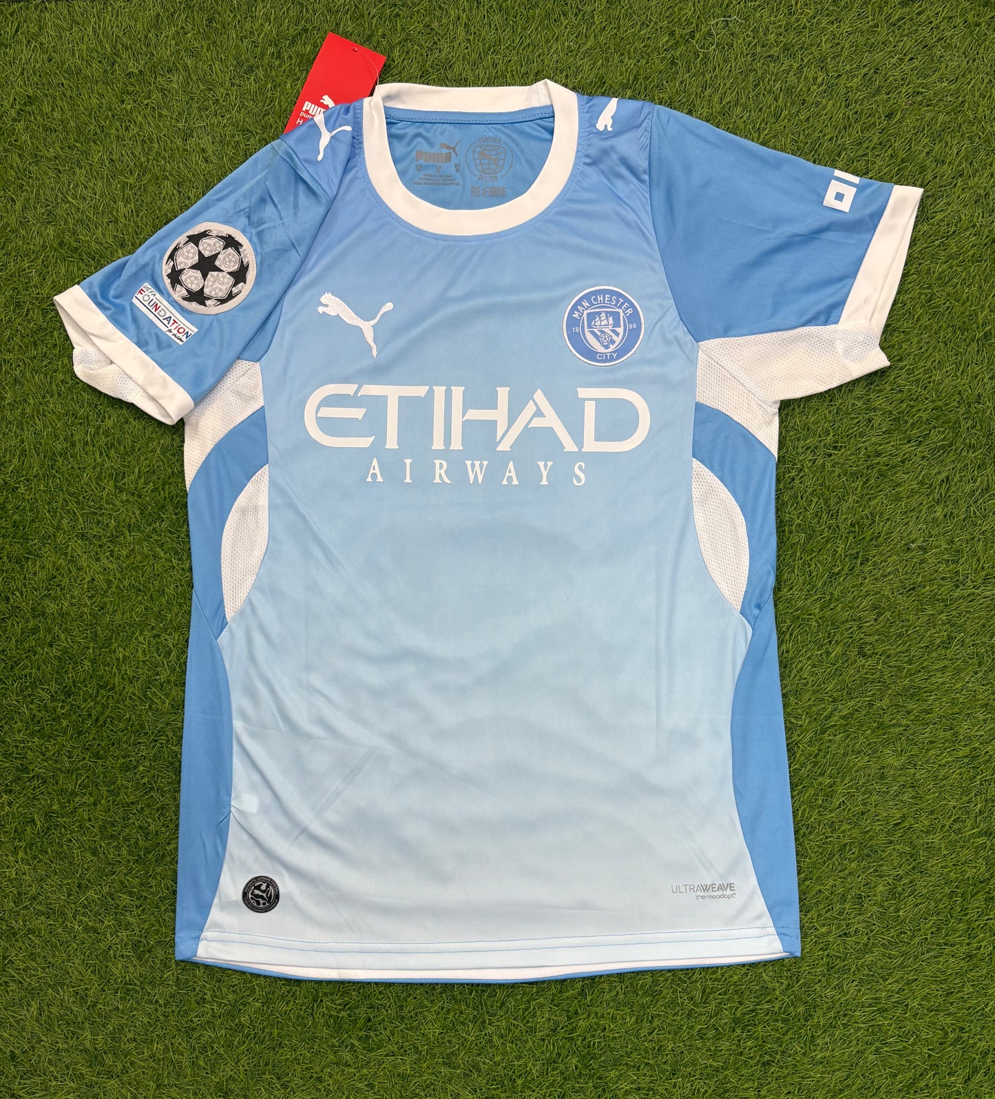 Manchester City Home 26/27 Embroidered logos (half sleeves)