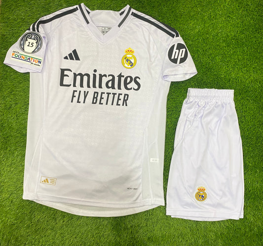 Real Madrid Home Kit 24/25 (Shirt and Shorts)