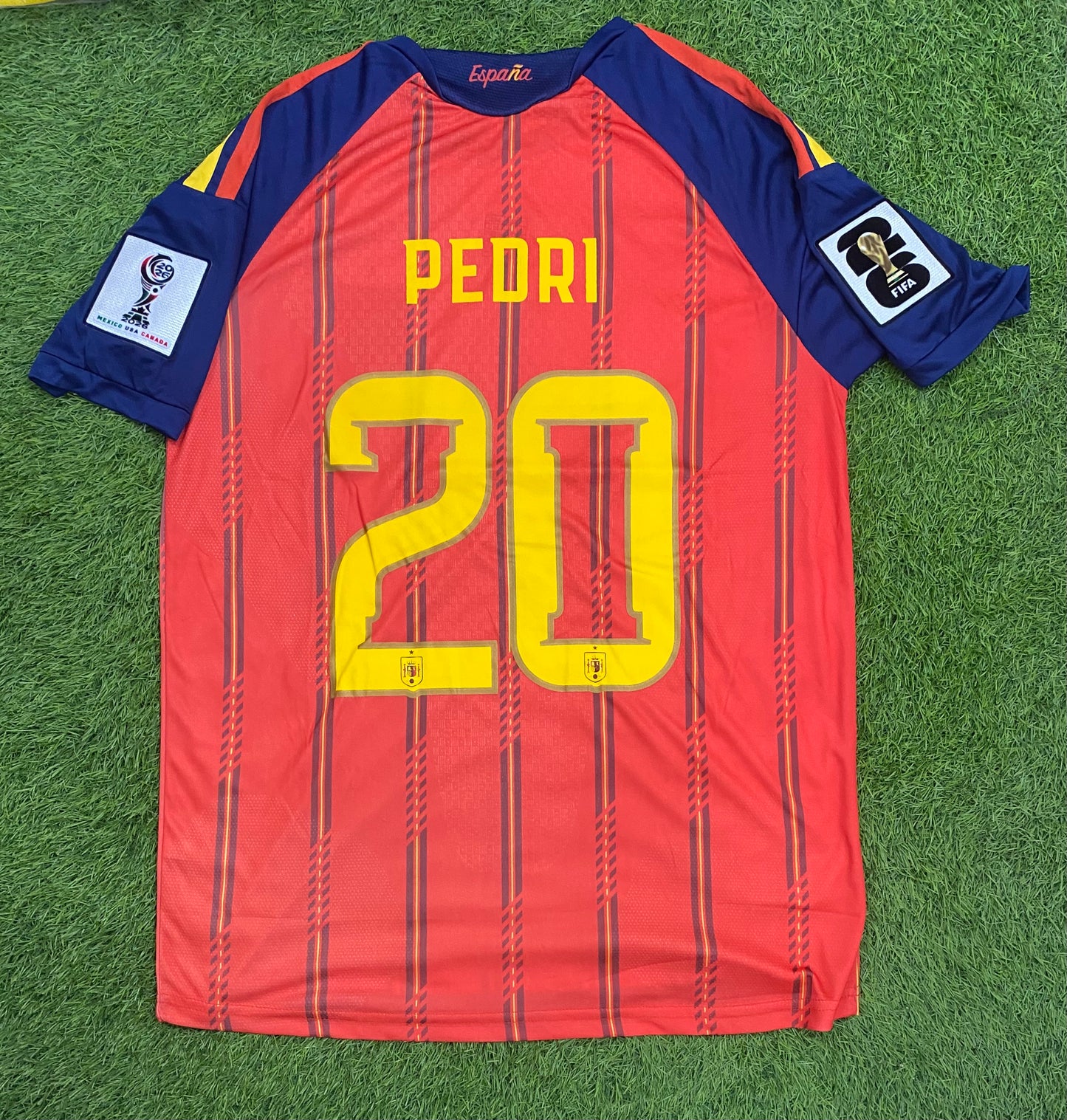 Spain Home Worldcup 2026 Player Version Logos (half sleeves)