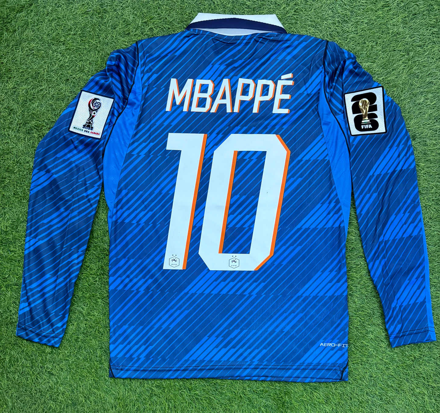 France Home Worldcup 2026 Player Version Logos (full sleeves)