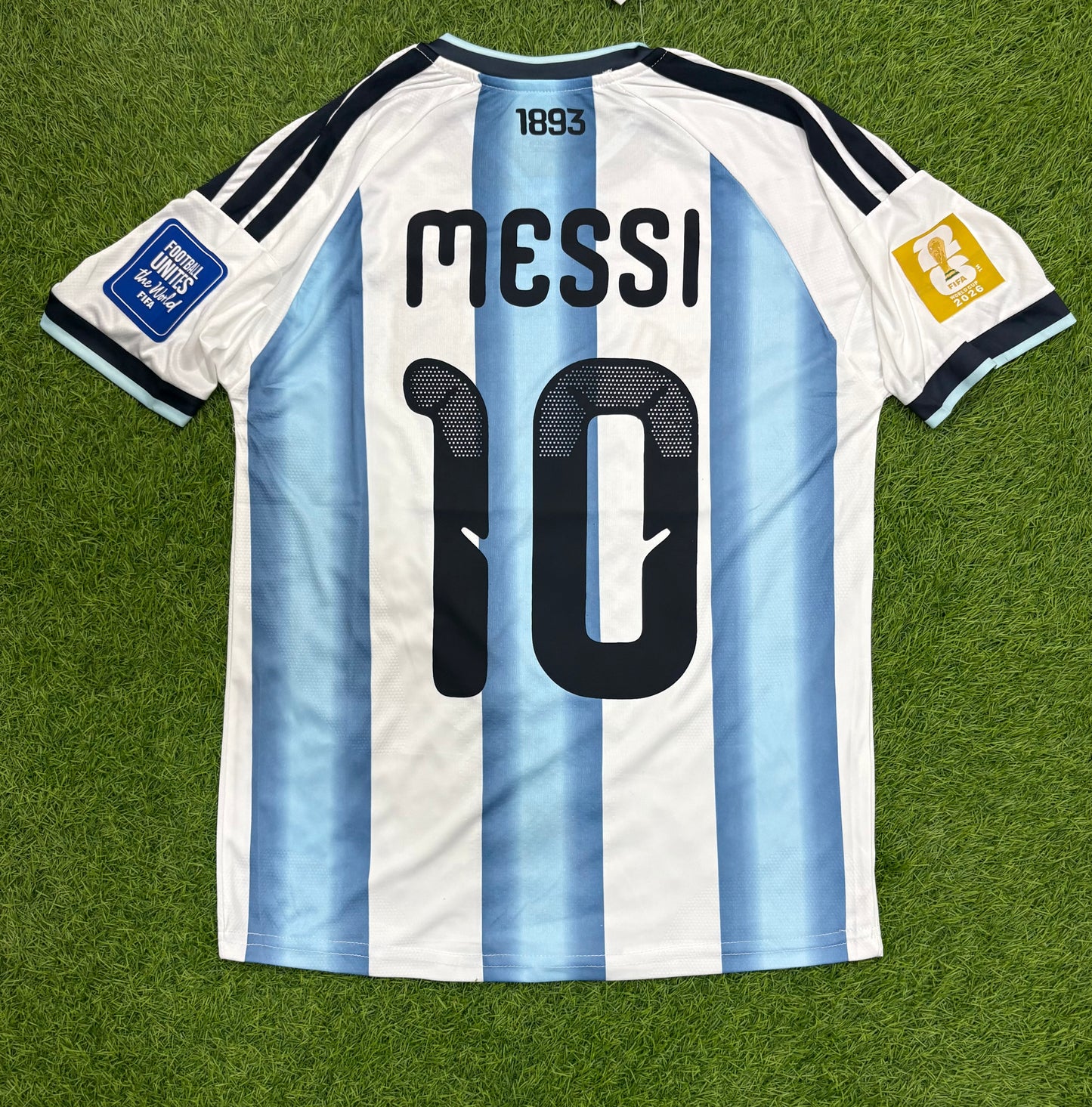 Argentina Home worldcup 2026 Embroidered logos (Half sleeves)