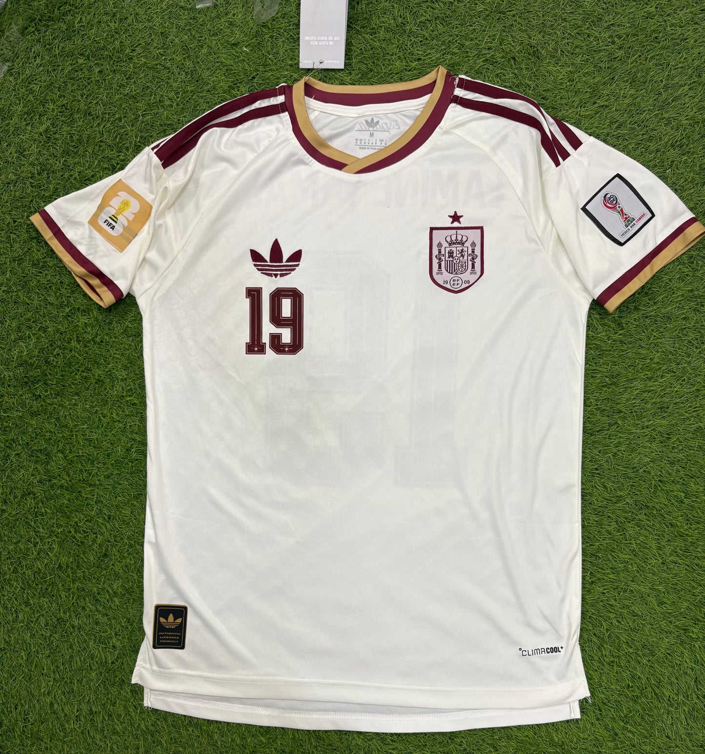 Spain Away shirt worldcup 2026 Embroidered logos