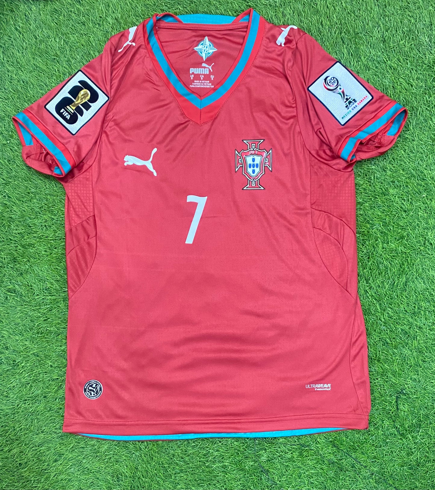 Portugal Home Worldcup 2026 Player Version Logos (half sleeves)