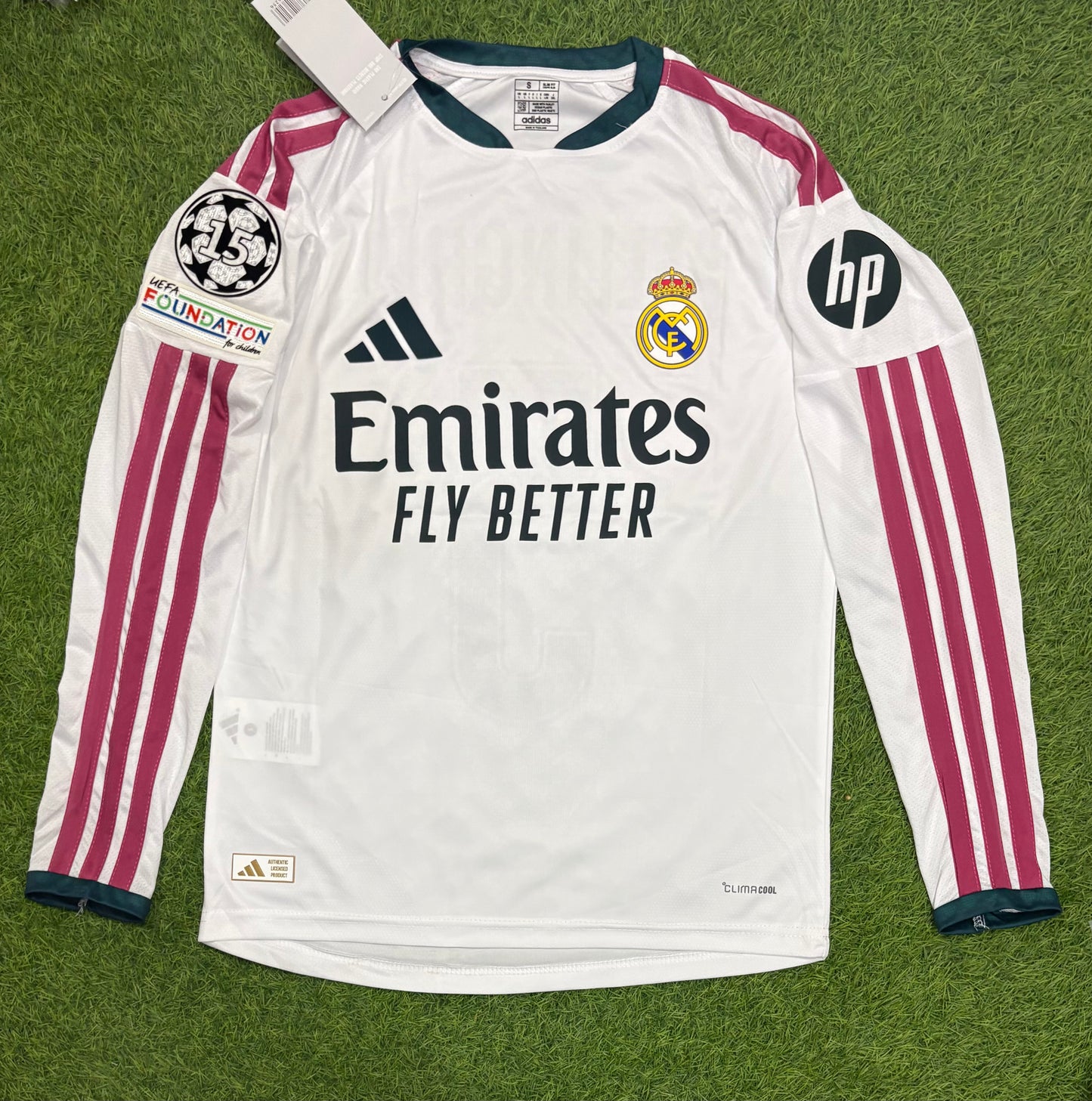 Real Madrid Home Shirt 26/27 Player version logos (full sleeves)