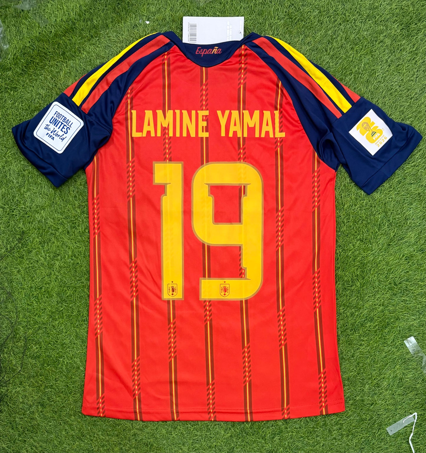 Spain Home worldcup 2026 shirt Embroidered logos