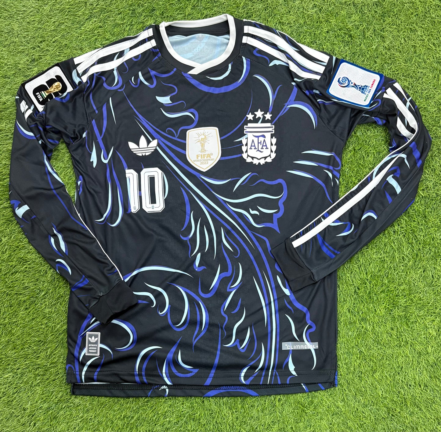 Argentina Away Worldcup 2026 Player Version Logos (full sleeves)