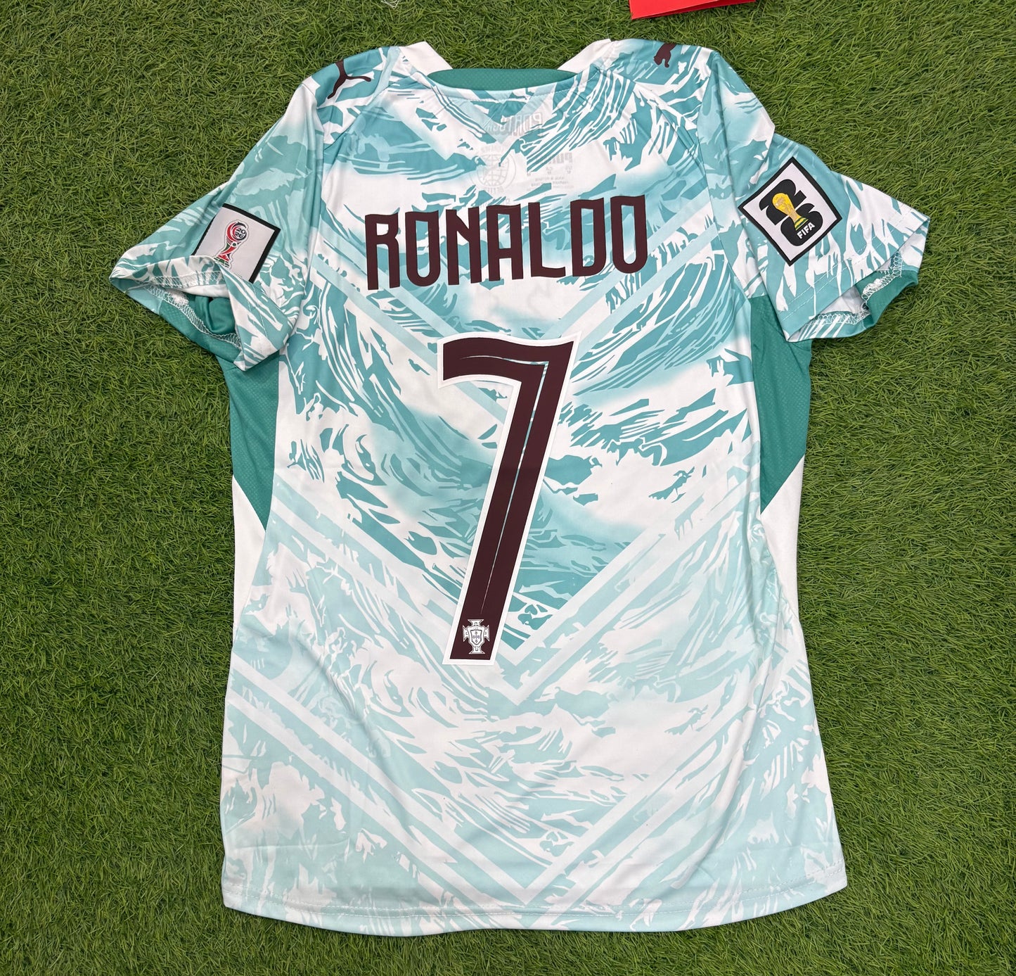 Portugal away worldcup 2026 shirt Embroidered logos (half sleeves)