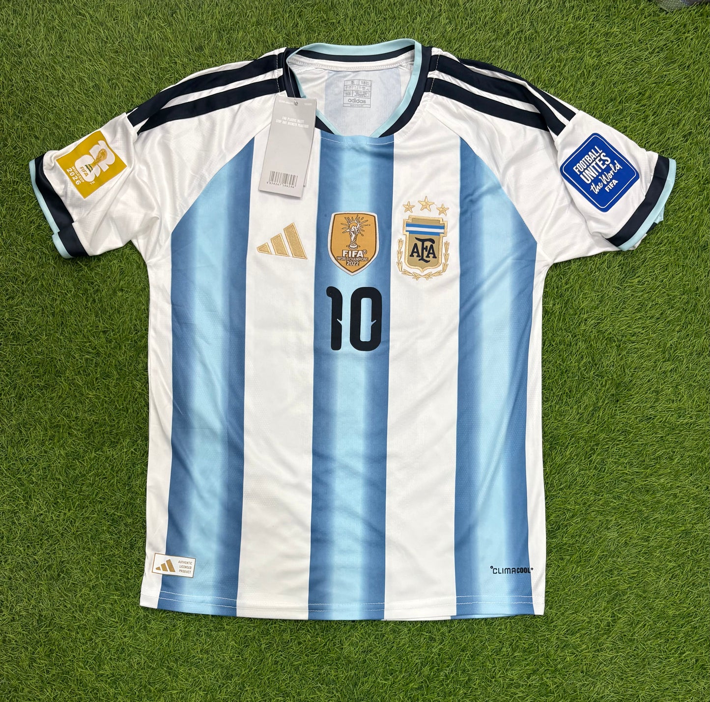 Argentina Home worldcup 2026 Embroidered logos (Half sleeves)