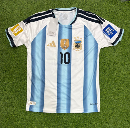Argentina Home worldcup 2026 Embroidered logos (Half sleeves)