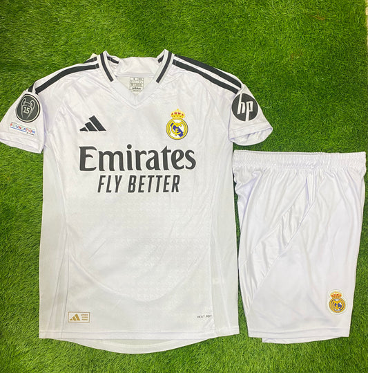 Real Madrid Home Kit 24/25 (Shirt and Shorts)