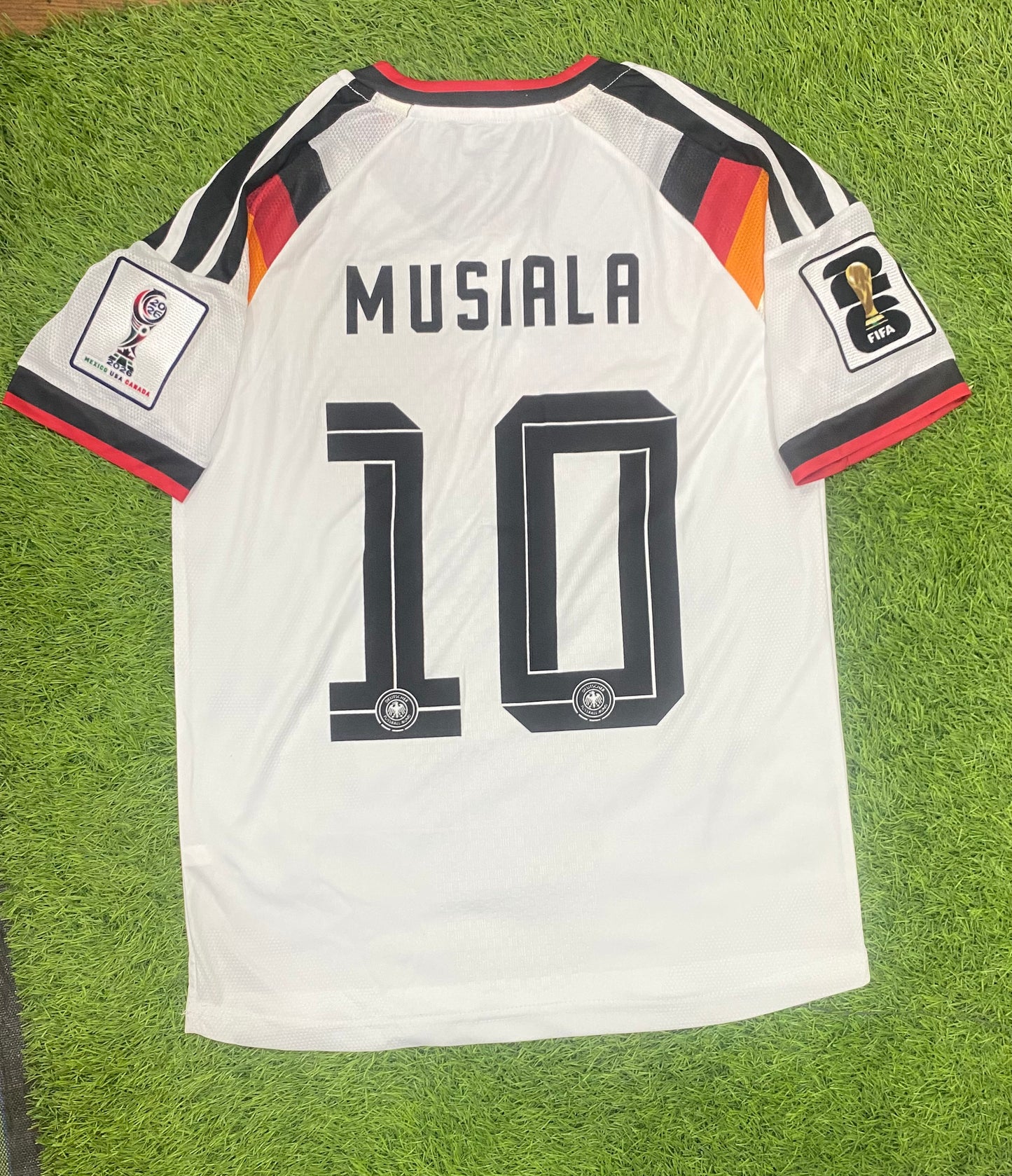 Germany Home Worldcup 2026 Player Version Logos (half sleeves)