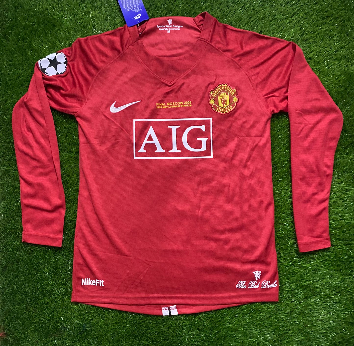 Full Sleeves Manchester United Ronaldo Home Shirt 2008