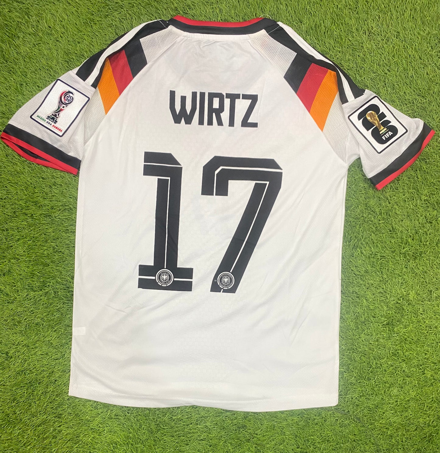 Germany Home Worldcup 2026 Player Version Logos (half sleeves)