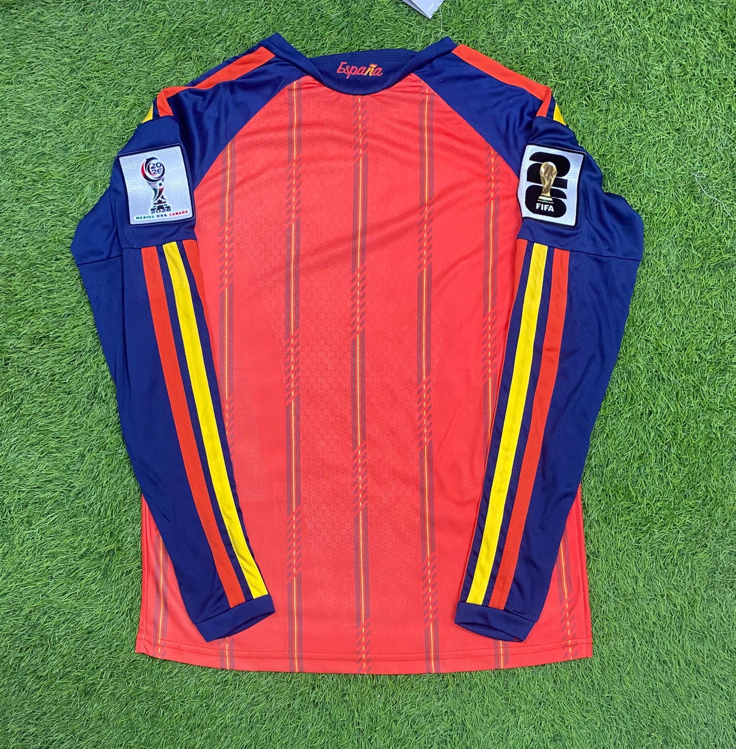 Spain Home Worldcup 2026 Player Version Logos (full sleeves)