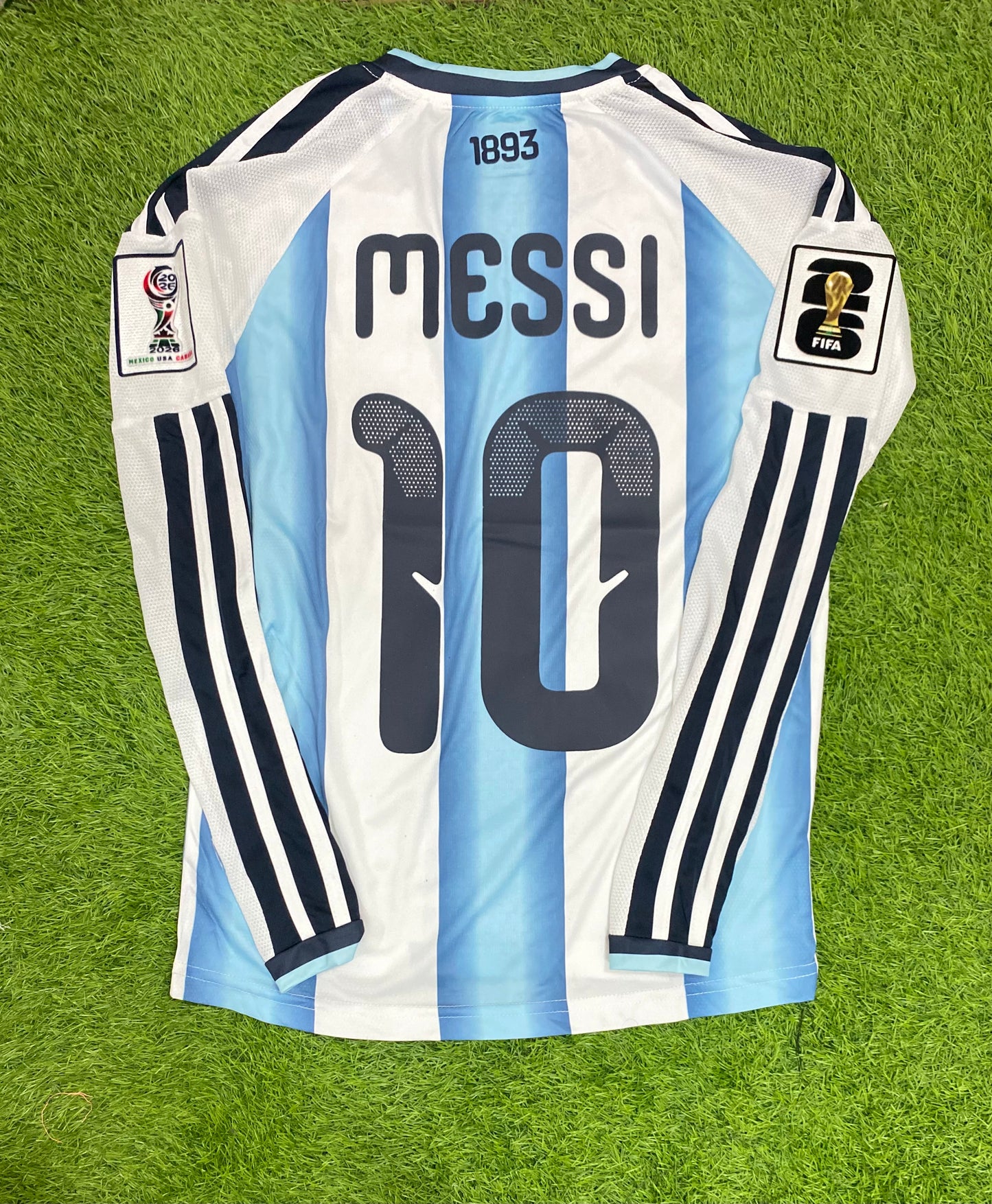 Argentina Home Worldcup 2026 Player Version Logos (full sleeves)