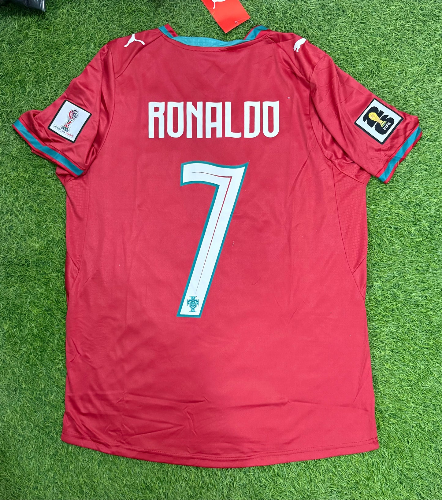 Portugal Home Shirt Worldcup 2026 Embroidered Logos (half sleeves)