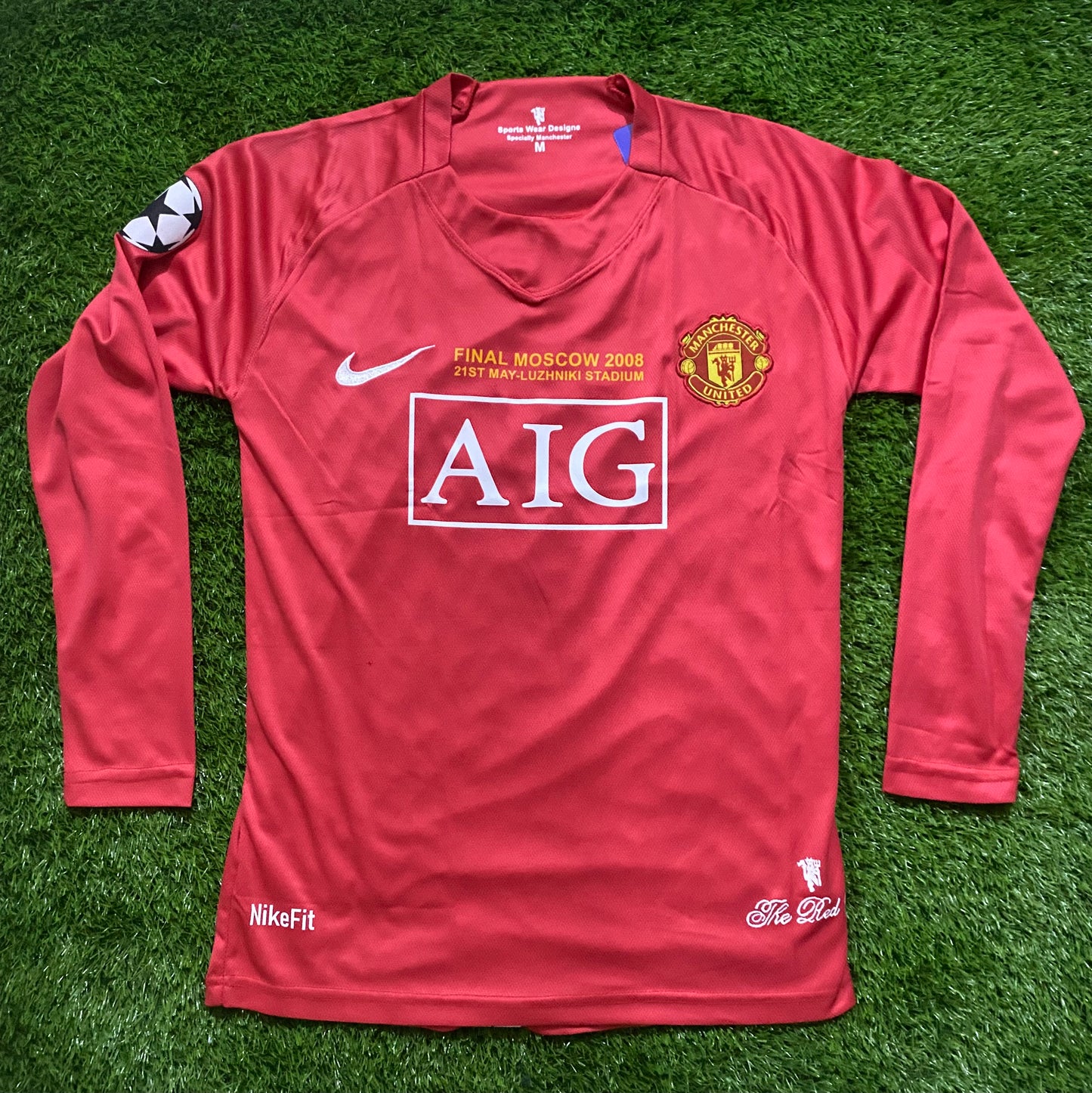 Full Sleeves Manchester United Ronaldo Home Shirt 2008