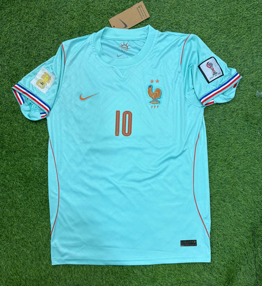 France Away worldcup 2026 shirt half sleeves Embroidered logos