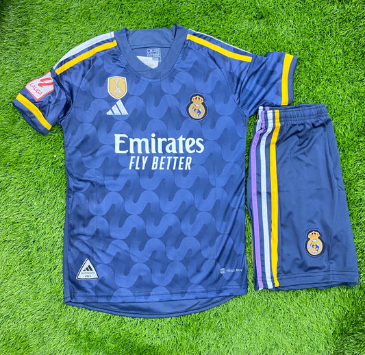 Kids Real Madrid Away kit 23/24