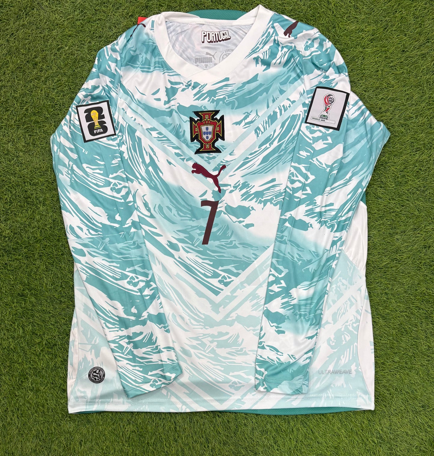 Portugal away worldcup 2026 shirt Embroidered logos (full sleeves)