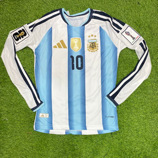 Argentina Home Worldcup 2026 Player Version Logos (full sleeves)
