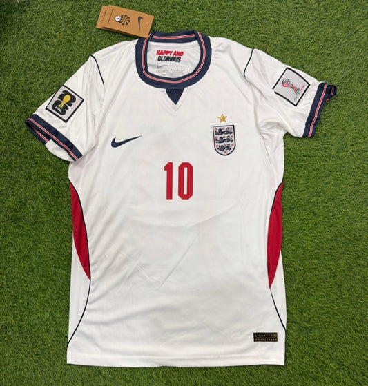 England Home worldcup 2026 shirt Embroidered logos