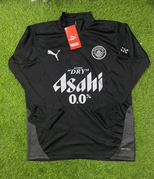 Manchester City 2025 training drill top with thumb grip