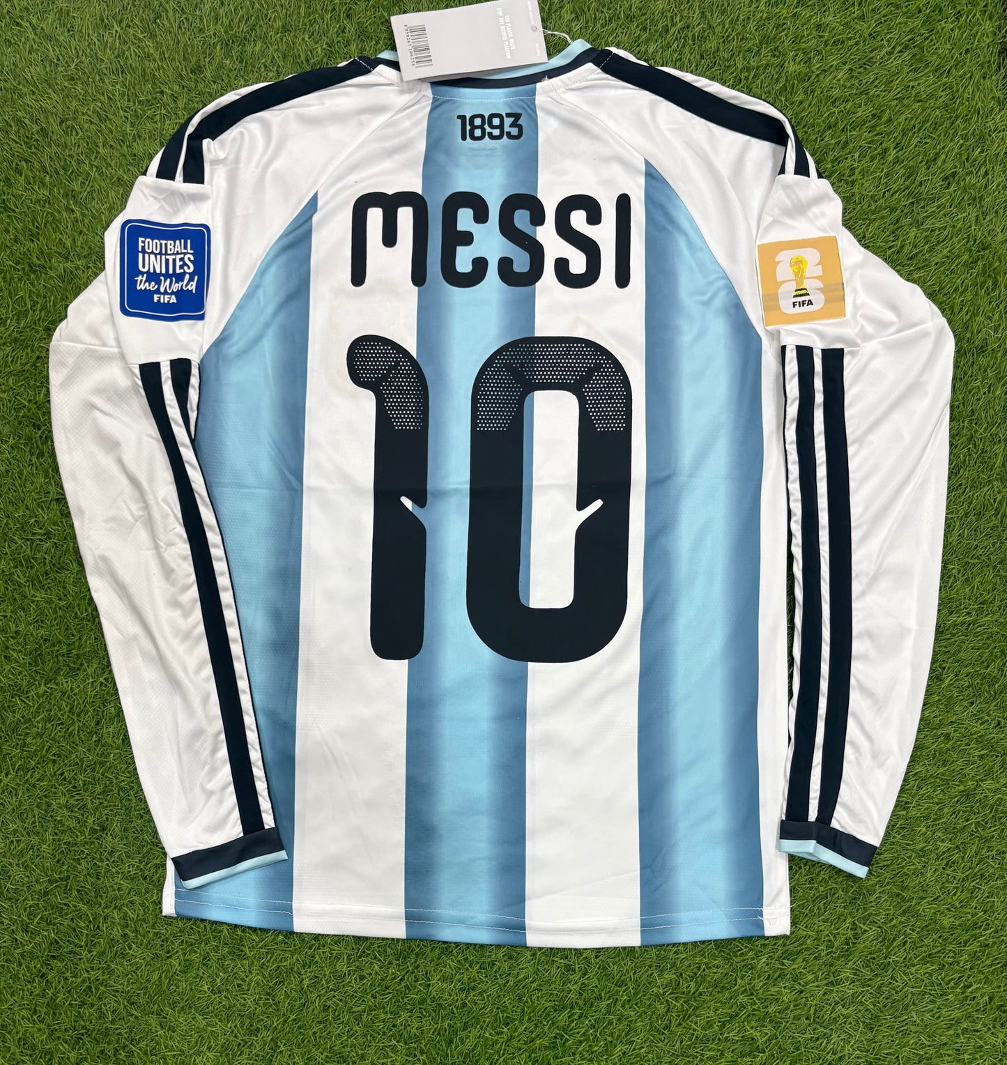 Argentina Home worldcup 2026 Embroidered logos (full sleeves)