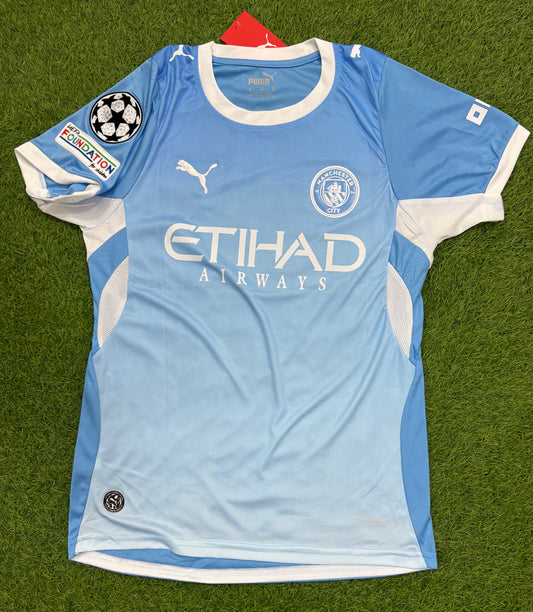 Manchester City Home 26/27 Player version logos (half sleeves)