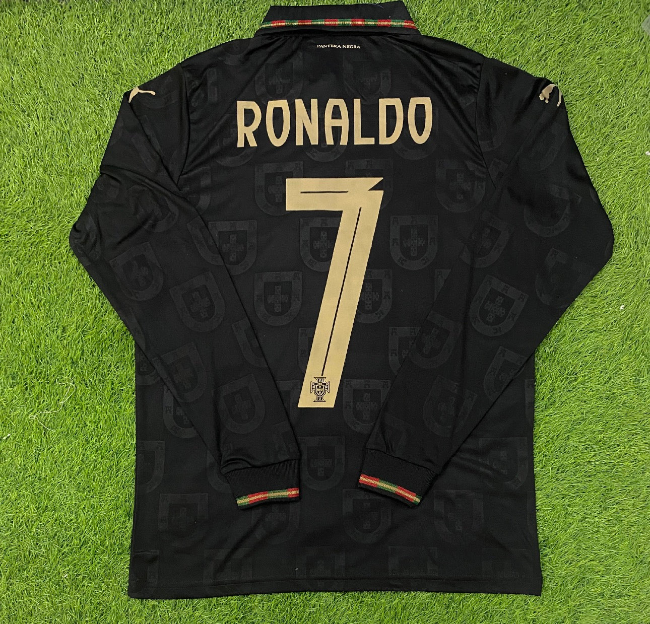 Portugal black panther jersey 2026 Player version (full sleeves)