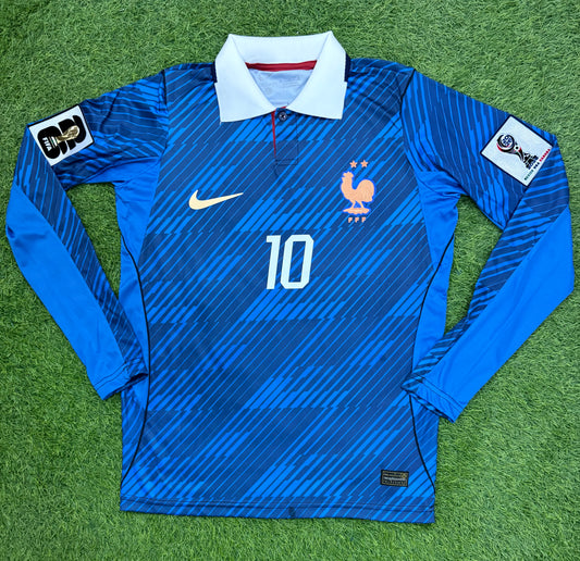 France Home Worldcup 2026 Player Version Logos (full sleeves)