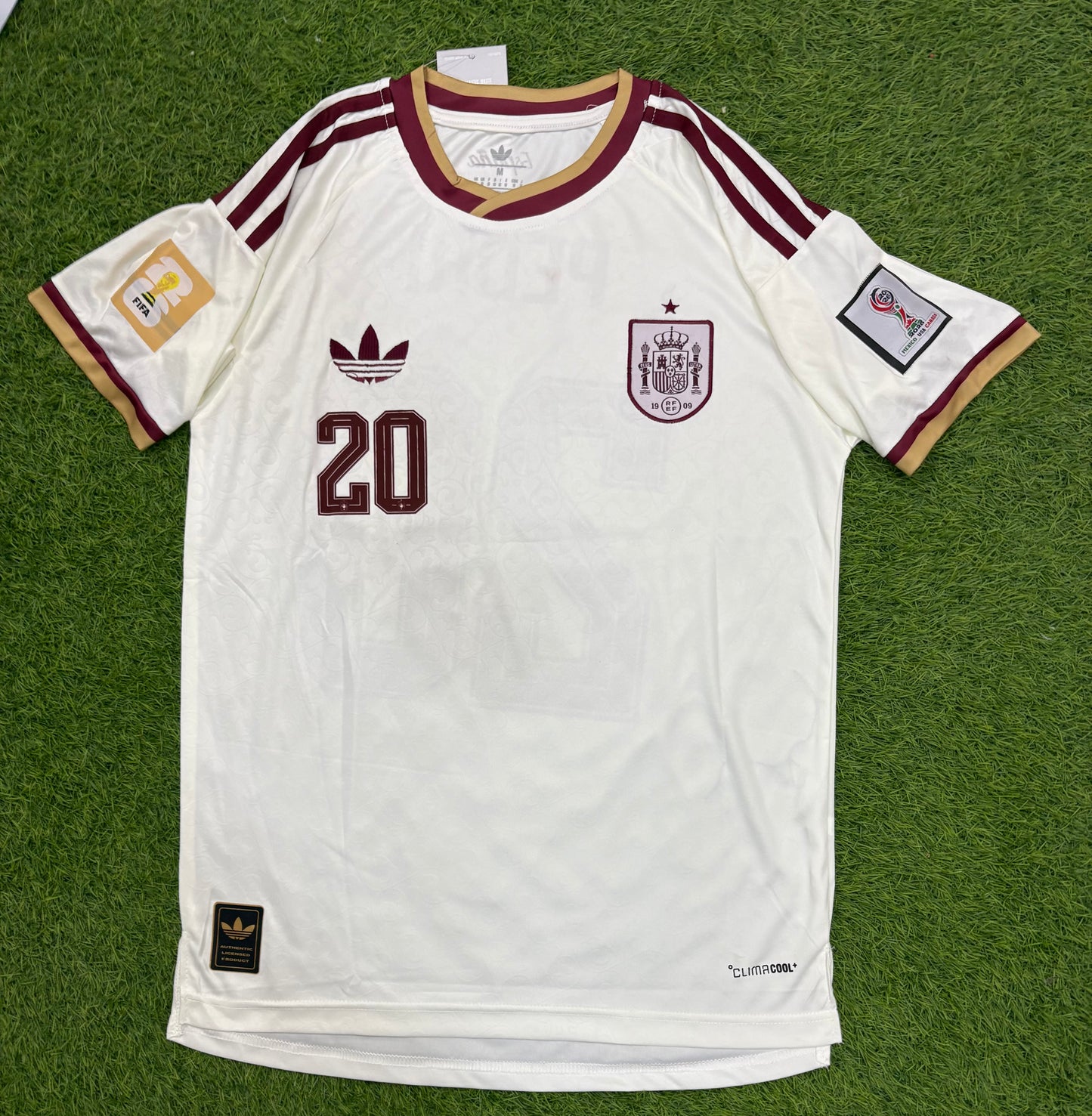 Spain Away shirt worldcup 2026 Embroidered logos