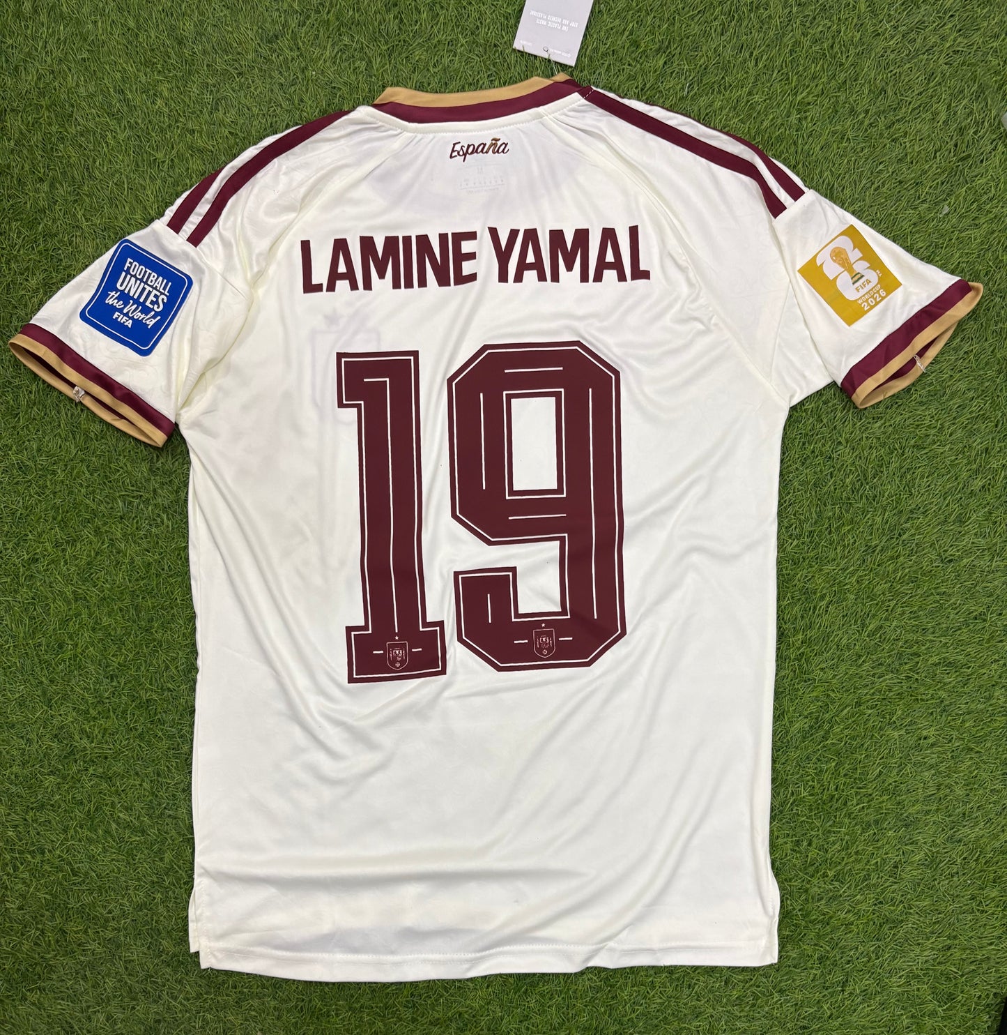 Spain Away shirt worldcup 2026 Embroidered logos