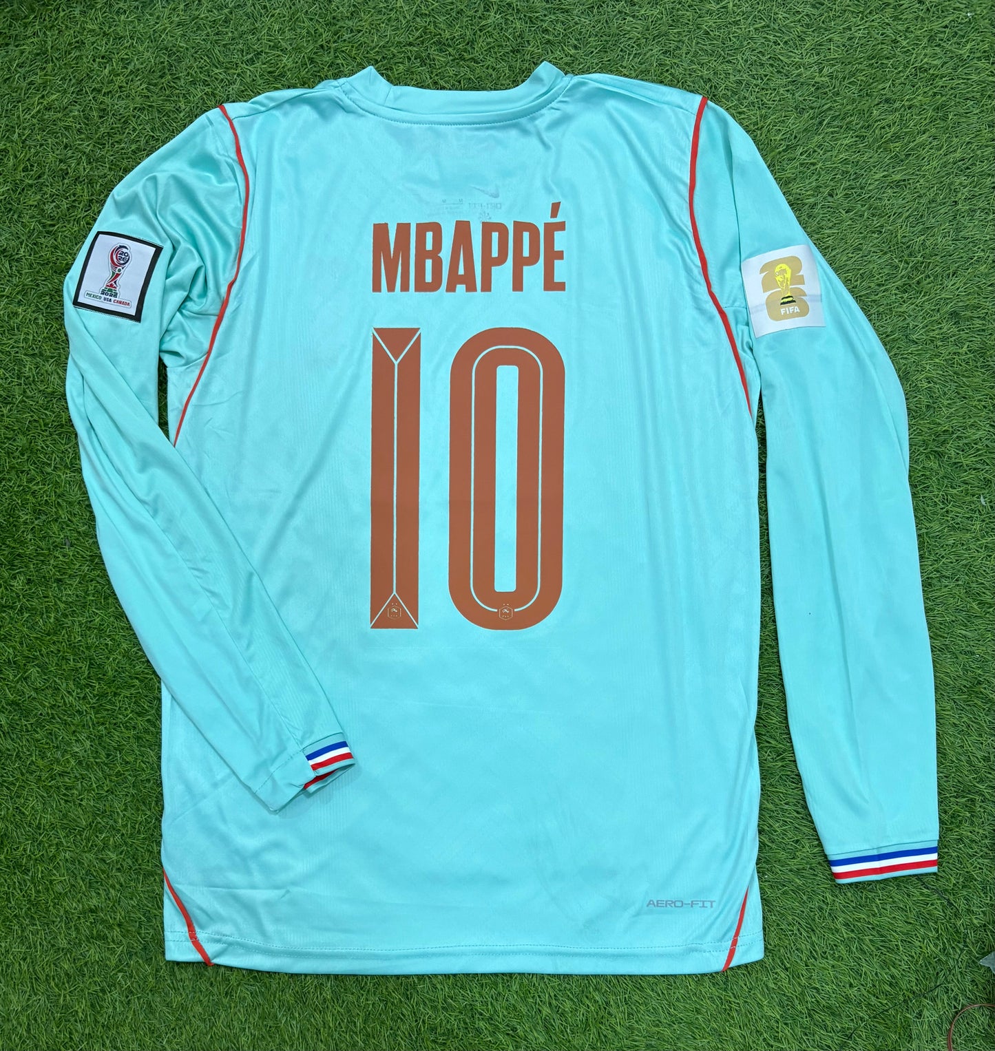 France Away worldcup 2026 shirt full sleeves Embroidered logos