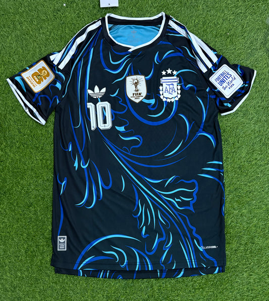 Argentina Away Worldcup 2026 Player Version Logos (half sleeves)