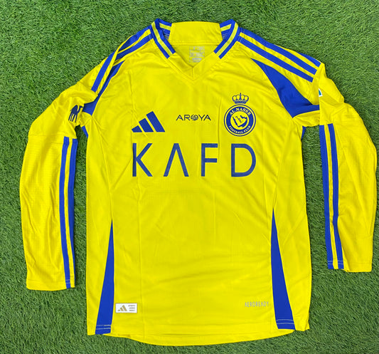 Al Nassar Home Ronaldo # 7 24/25 (Player version logos) Full sleeves